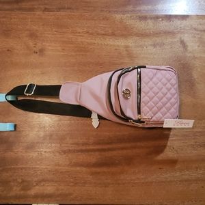 NWT blush pink backpack purse